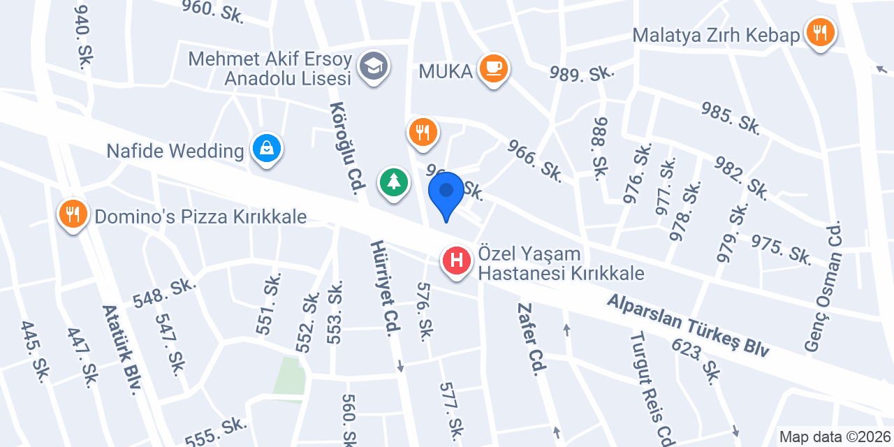 Halkbank Bulvar Kırıkkale Şubesi konumu