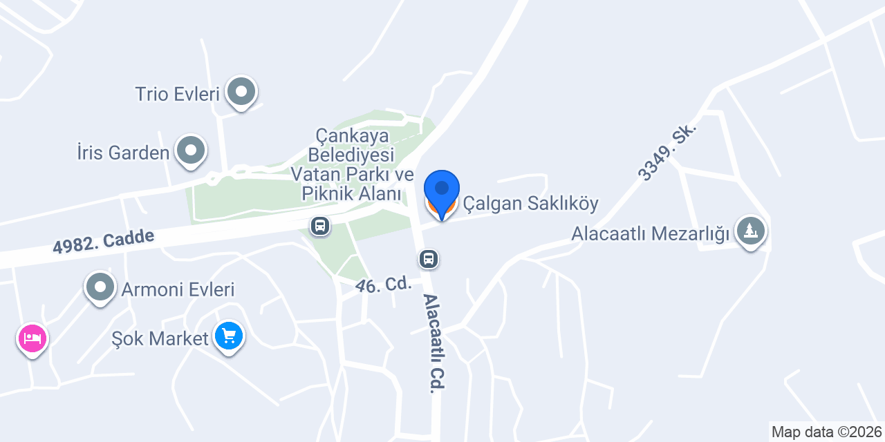 Çalgan Saklıköy konumu