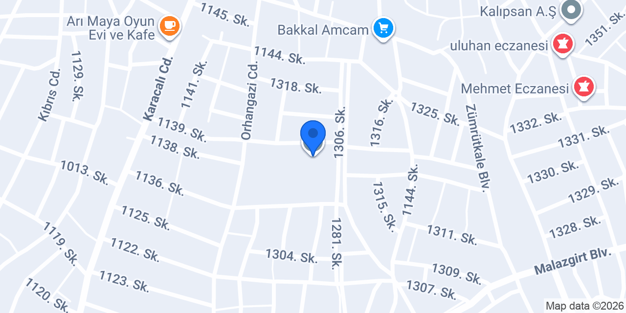 75. Yıl İlkokulu konumu