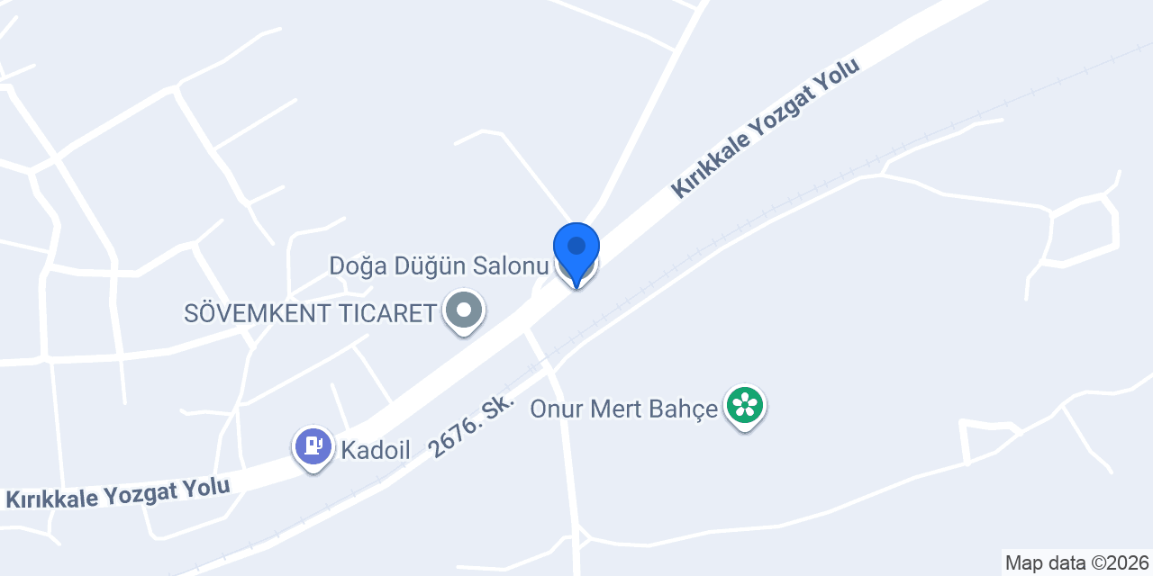 Doğa Düğün Salonu konumu