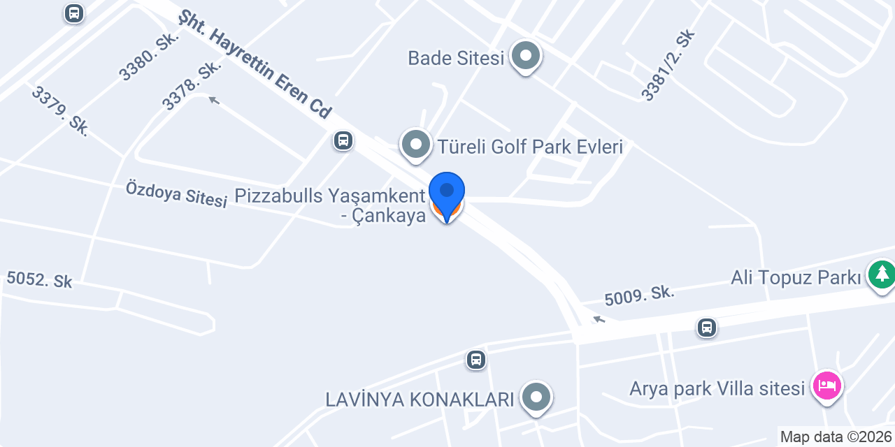 Pizzabulls Yaşamkent - Çankaya konumu