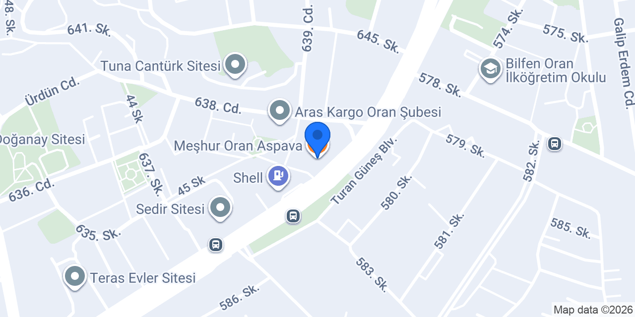 Meşhur Oran Aspava konumu
