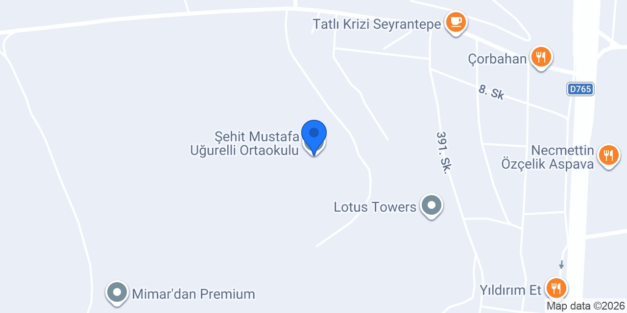 Şehit Mustafa Uğurelli Ortaokulu konumu