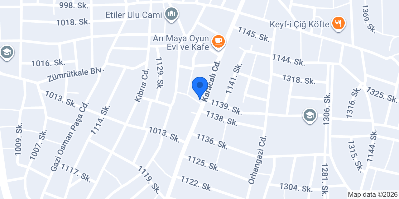 Öcal Halı ve Mobilya konumu