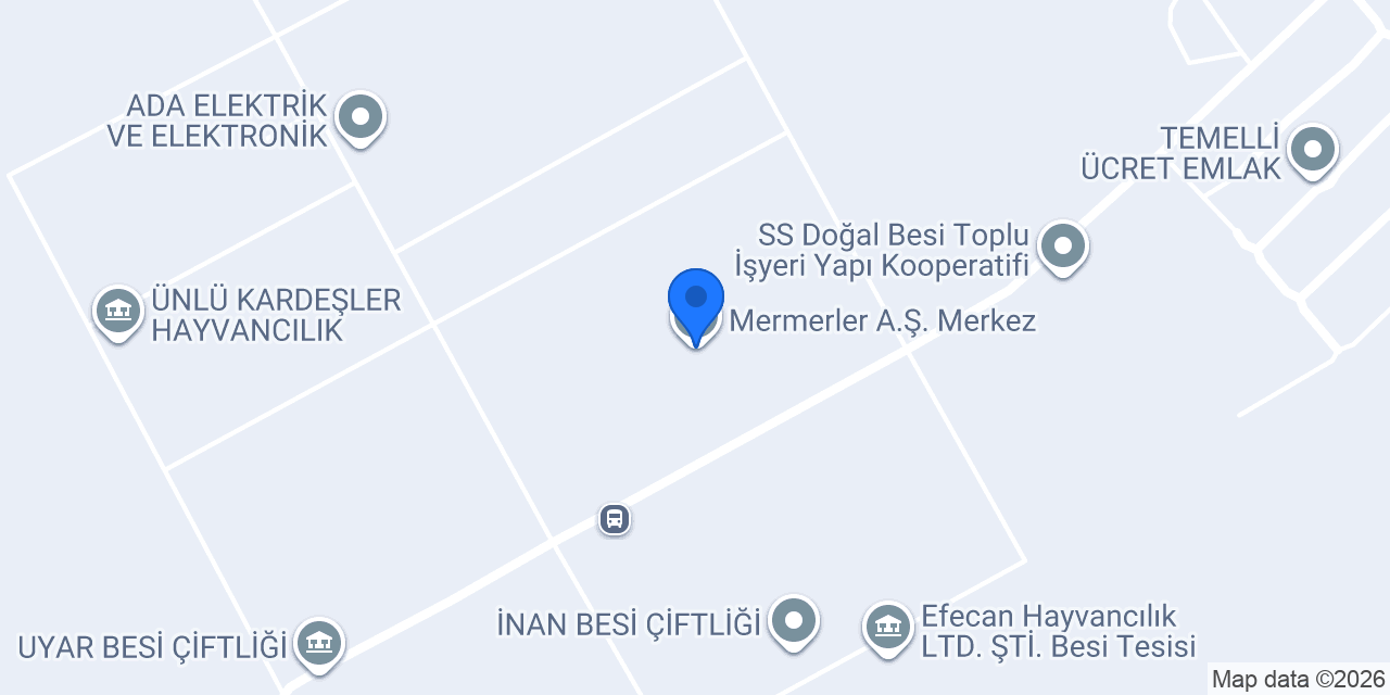Mermerler A.Ş. Merkez konumu