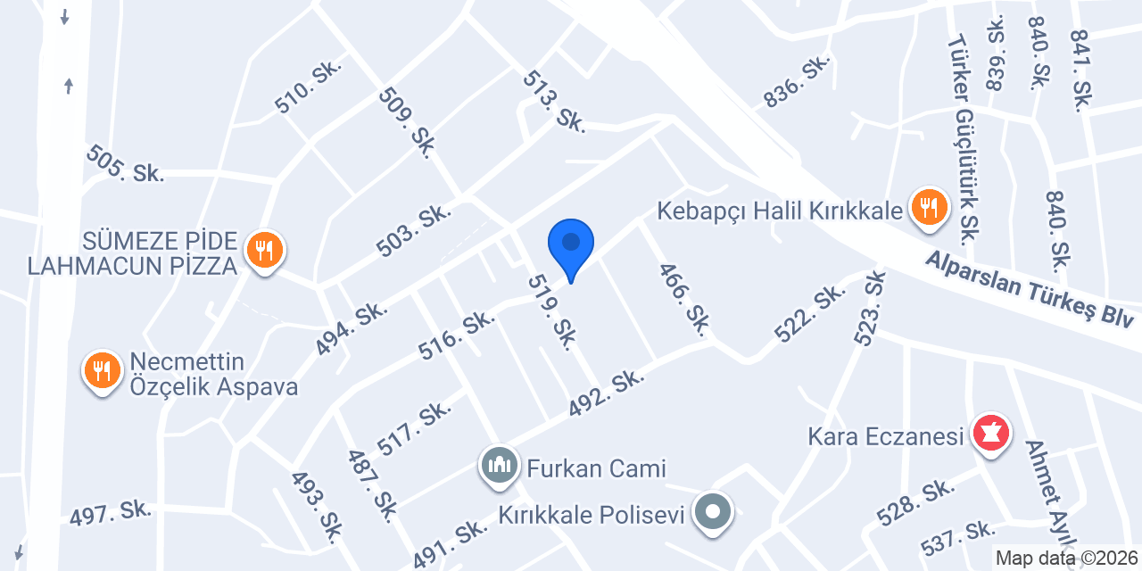 Özüm pide kebap salonu konumu