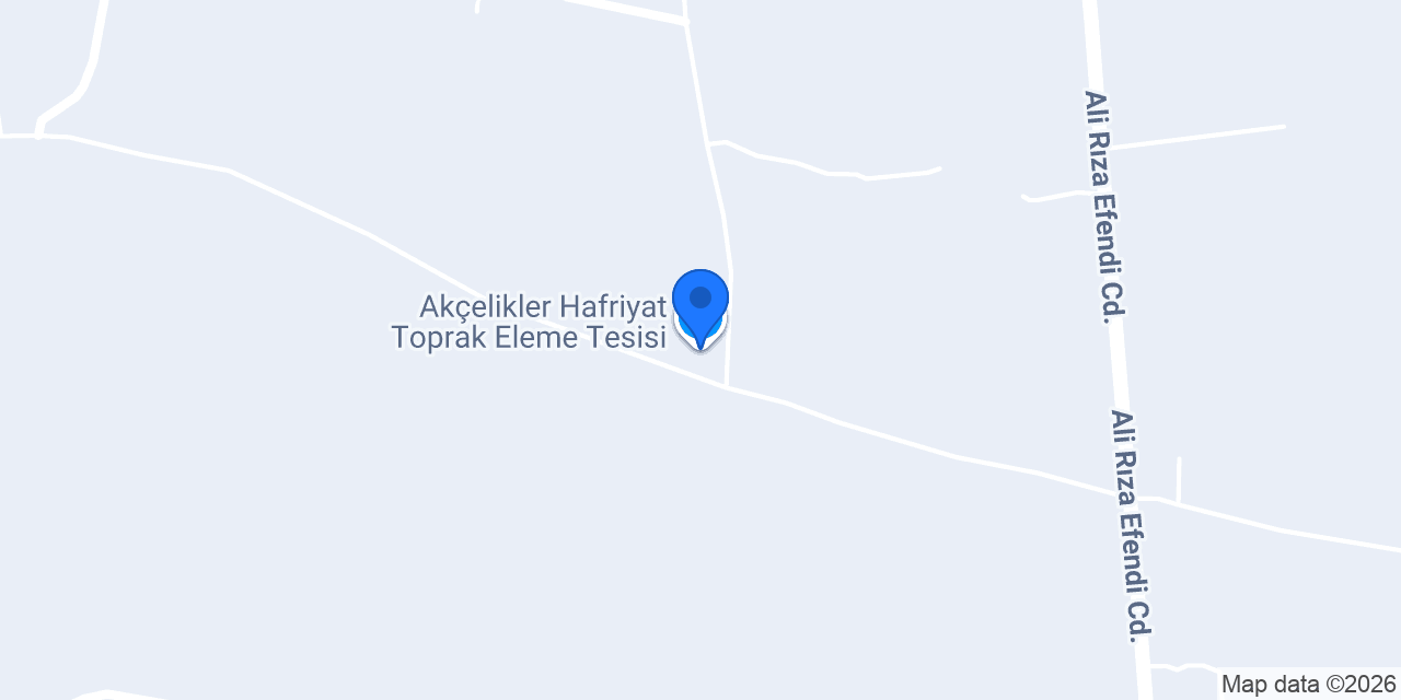 Akçelikler Hafriyat Toprak Eleme Tesisi konumu