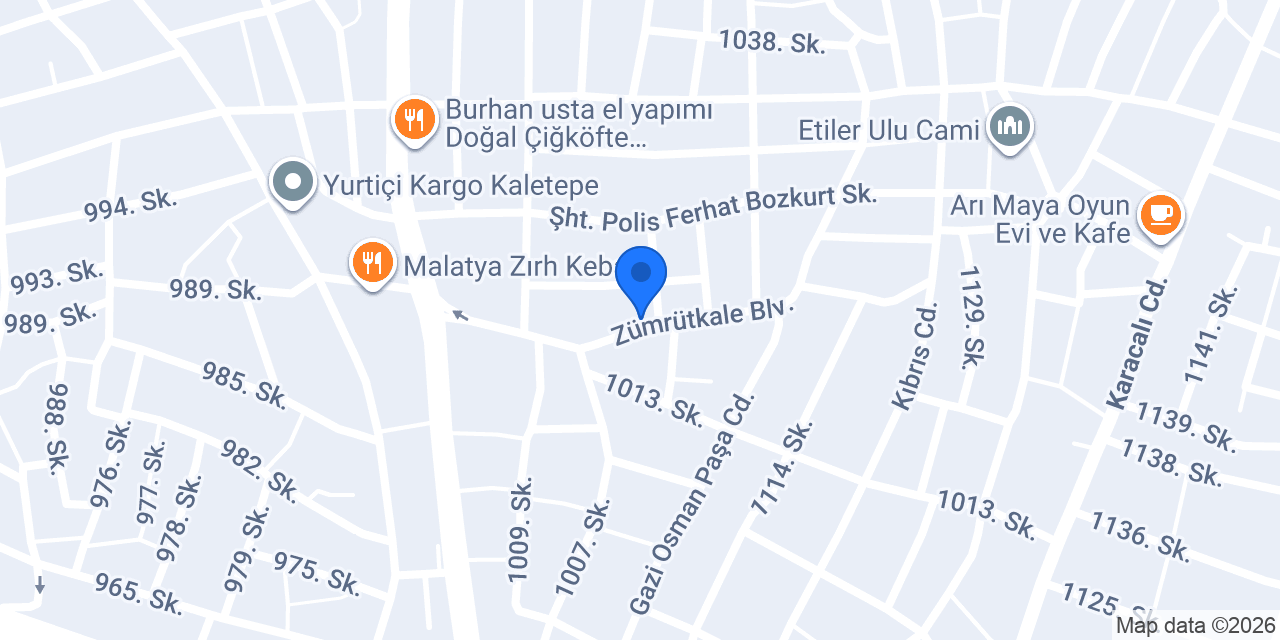 Ergül Market konumu