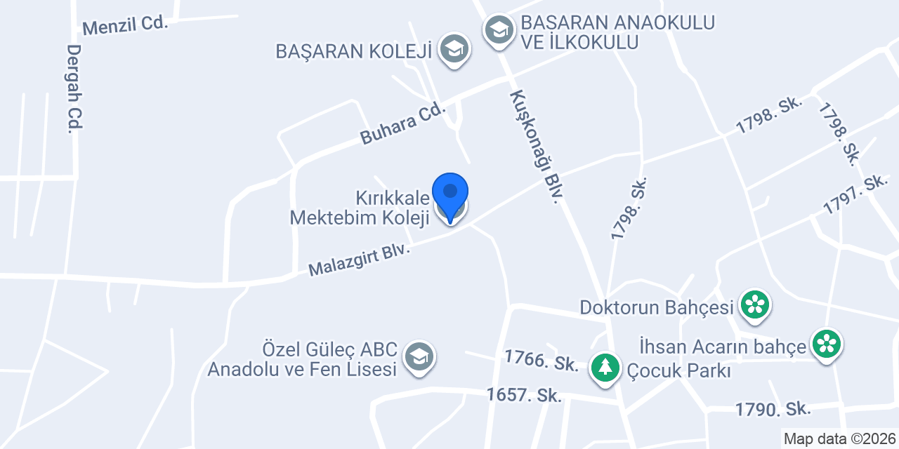 Kırıkkale Mektebim Koleji konumu