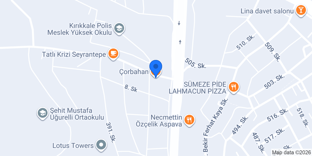Çorbahan konumu