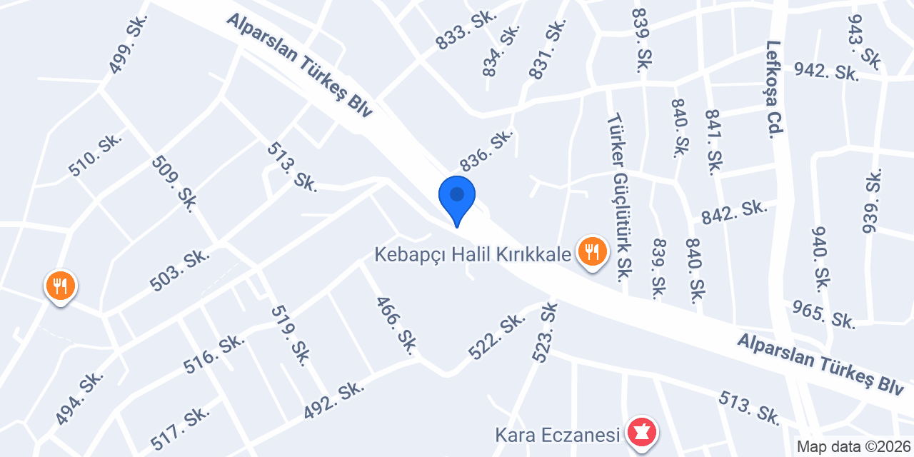 Dilek Market konumu