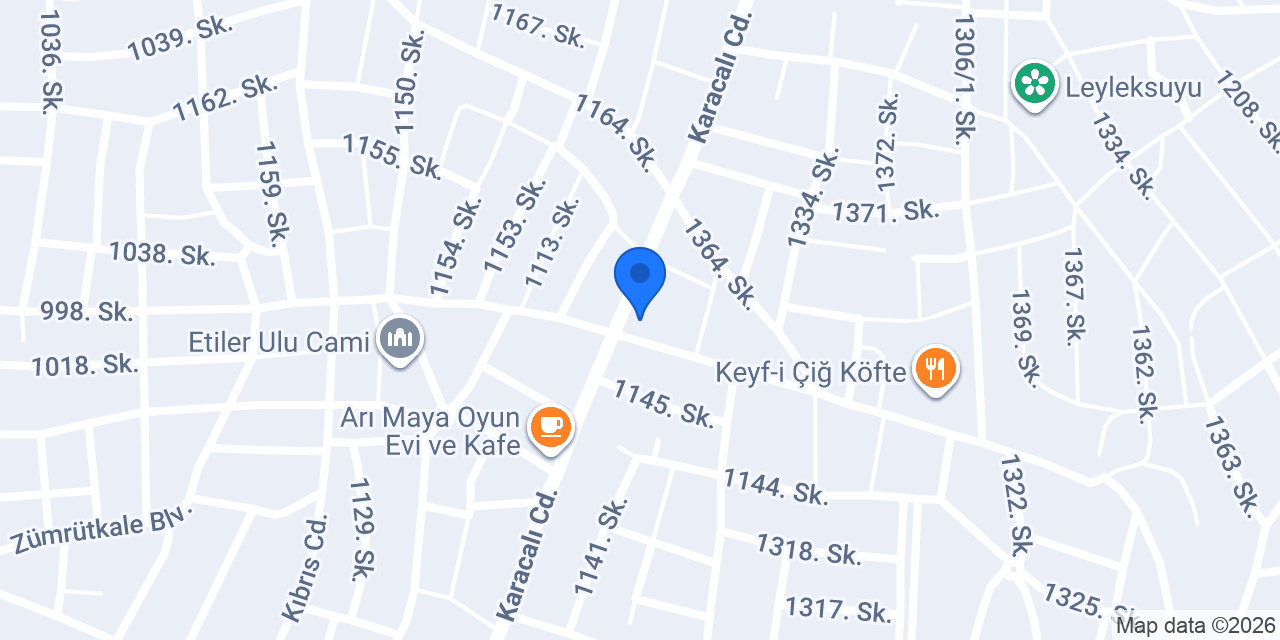 Cadde Auto Eksozcu Hanifi Ceylan konumu