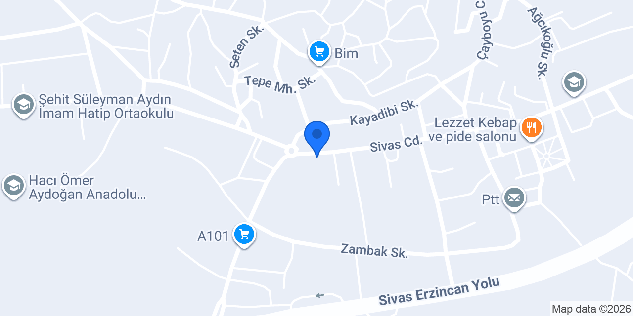 Karataş İnşaat Yapı Market konumu