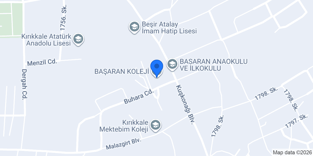 BAŞARAN KOLEJİ konumu