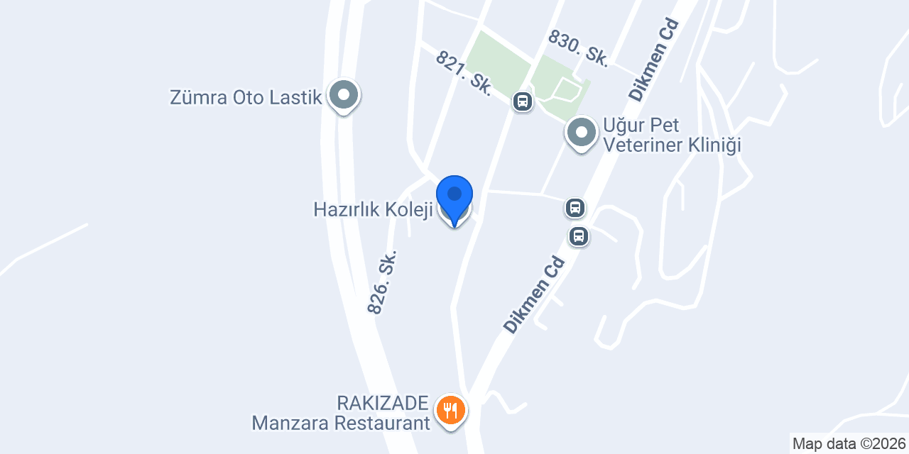 Hazırlık Koleji konumu