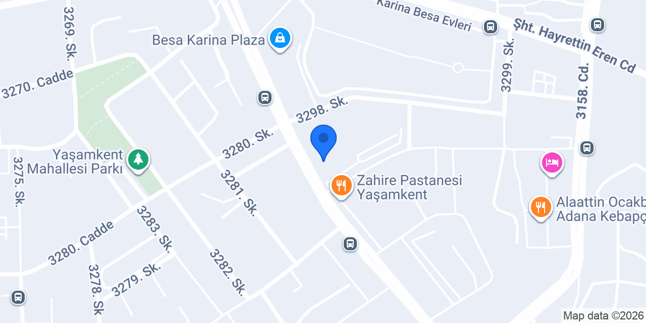 Sütlüce Kadayıf Ankara Yaşamkent konumu
