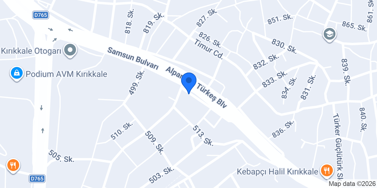 T.C. KIRIKKALE 1. NOTERLİĞİ konumu