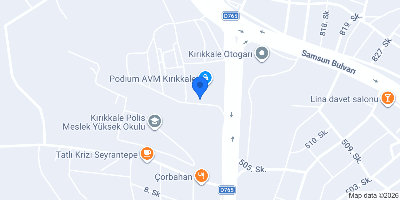 Teras Kafe Podium konumu