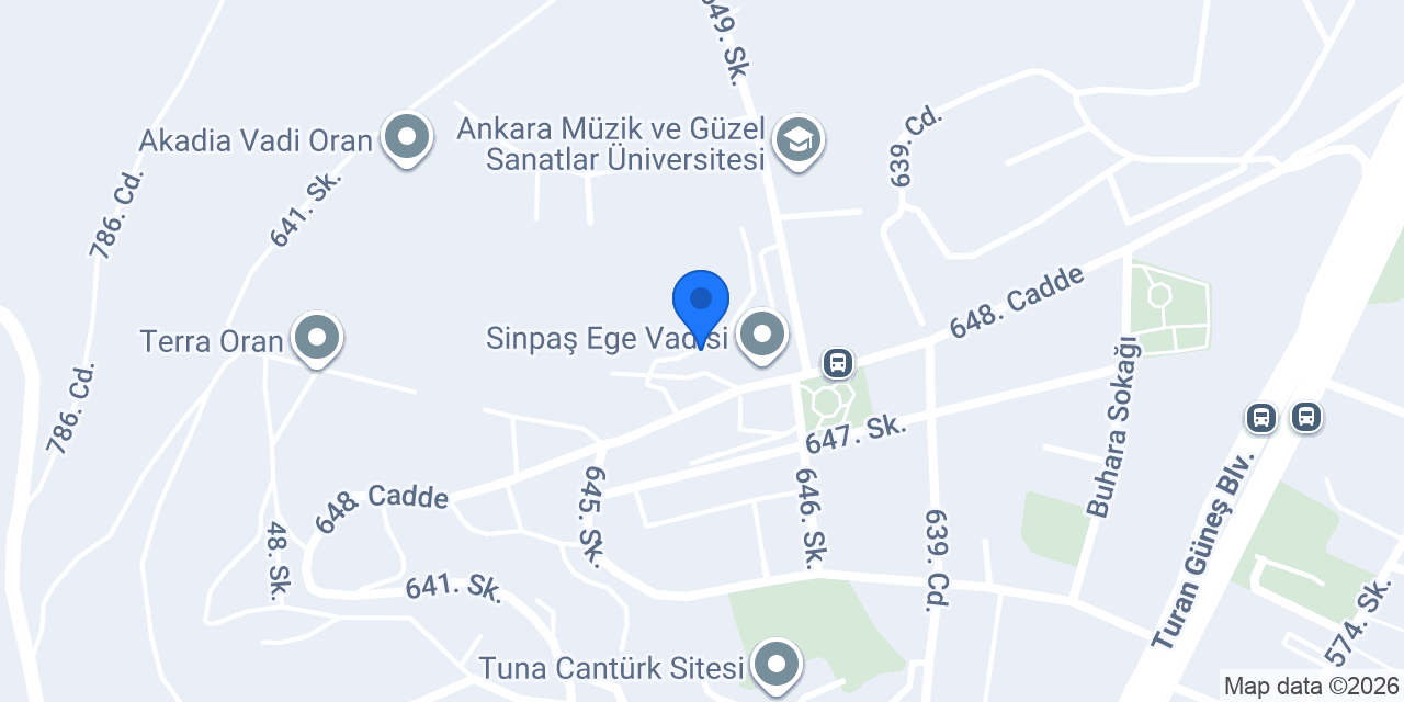Oran Vadi Tekel & Puro Shop konumu