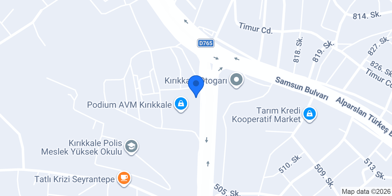 Şekerbank PODİUM AVM konumu