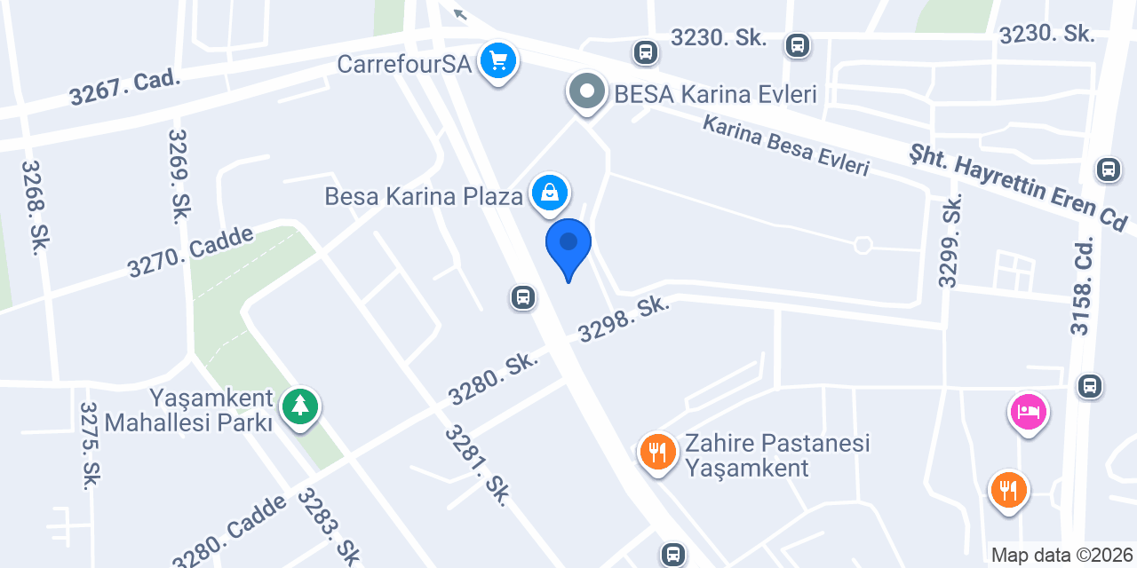 Akbank Yaşamkent Şubesi konumu