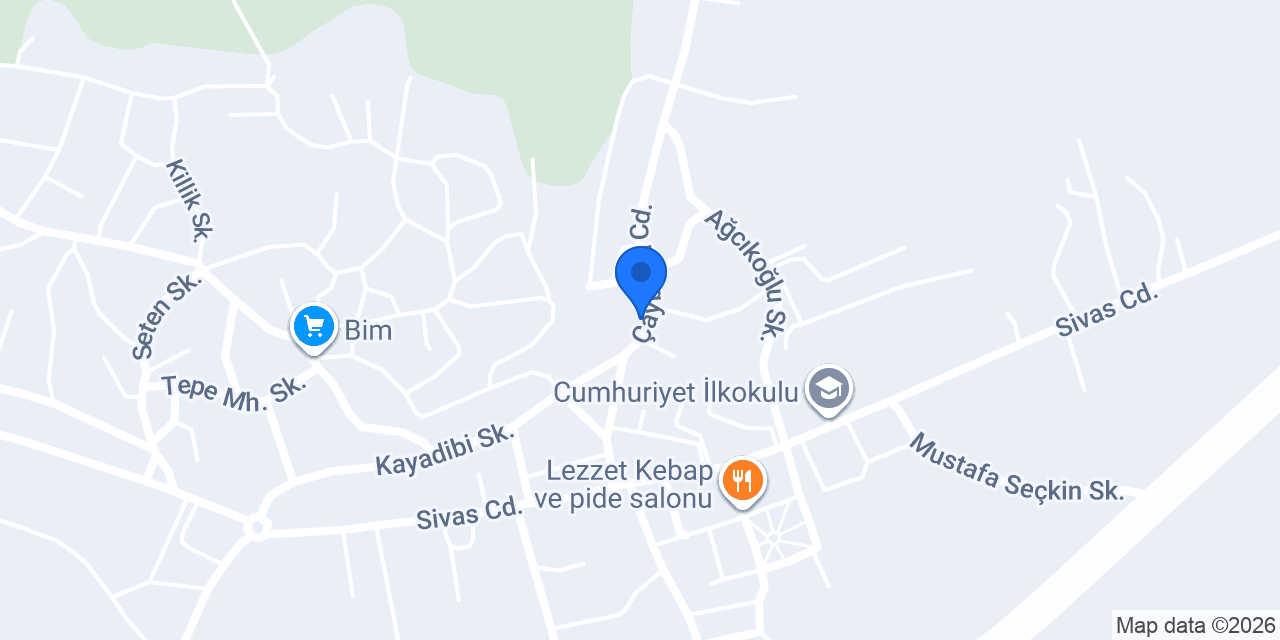 Hafik Özen Sulama konumu