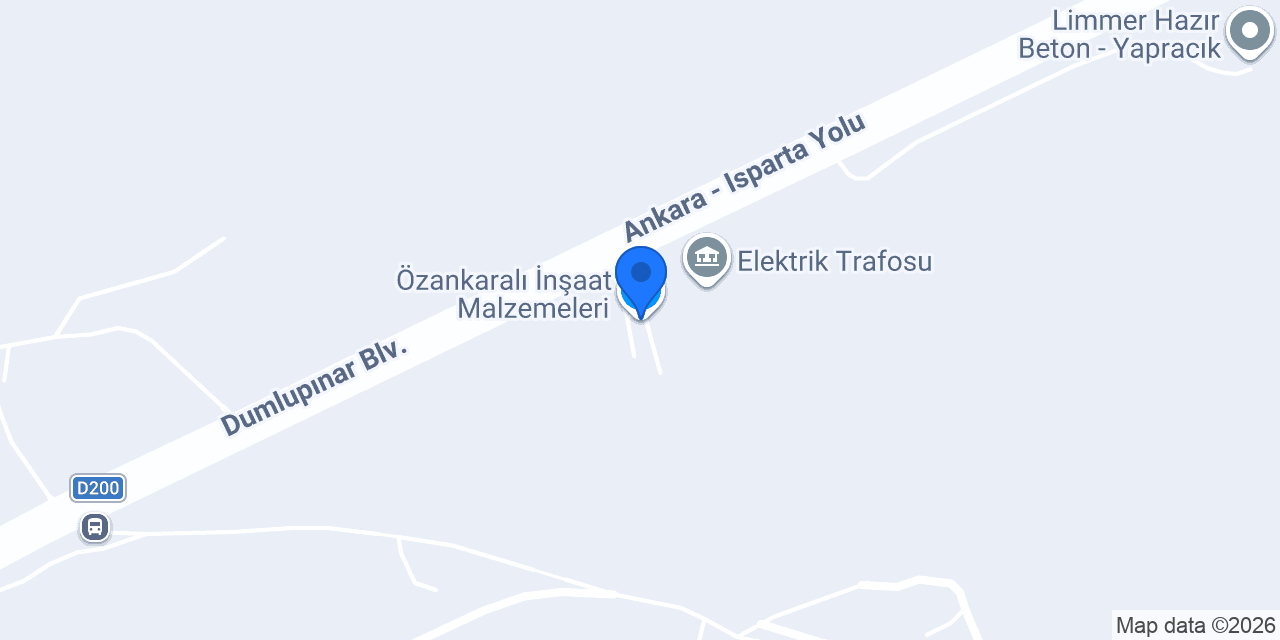Özankaralı İnşaat Malzemeleri konumu