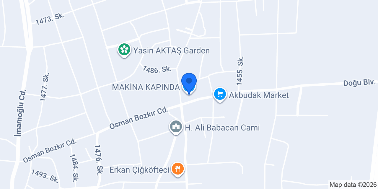 MAKİNA KAPINDA konumu