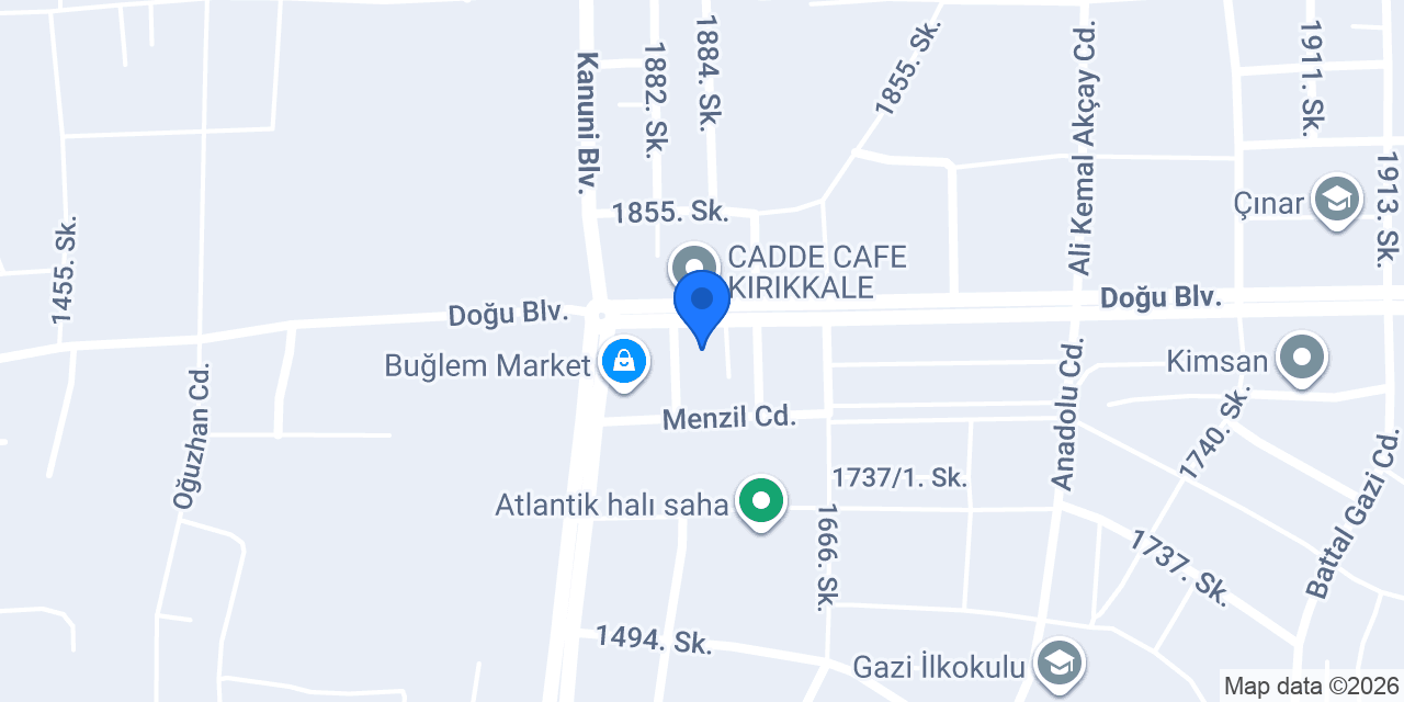 Yeşil Vadi Cafe konumu