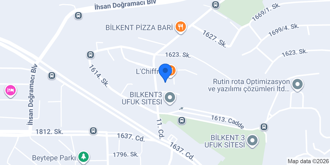 Sun Brothers Pizza Bilkent konumu