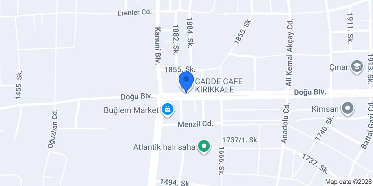 CADDE CAFE KIRIKKALE konumu