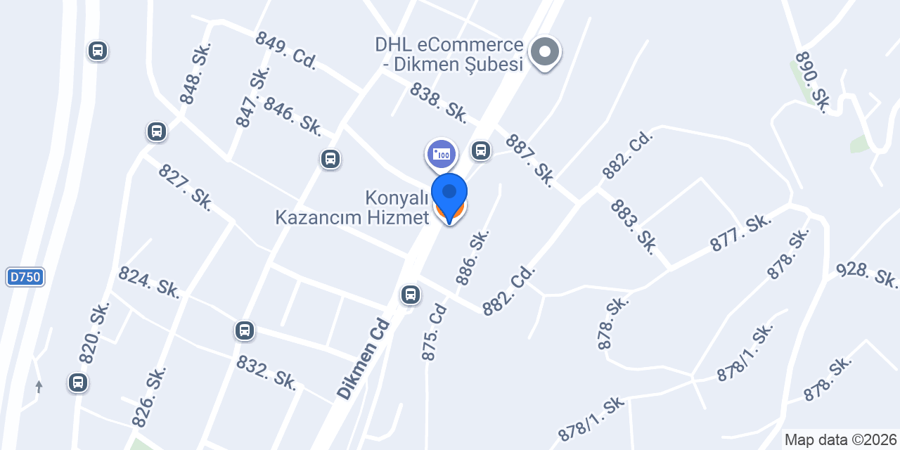 Konyalı Kazancım Hizmet konumu