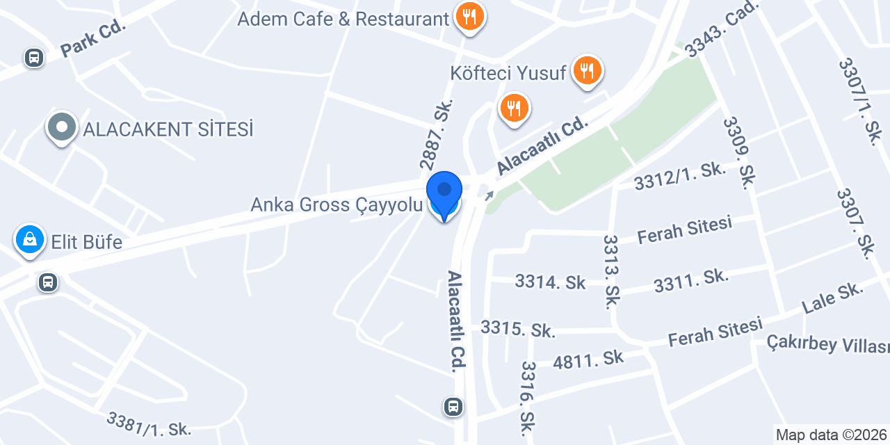 Anka Gross Çayyolu konumu