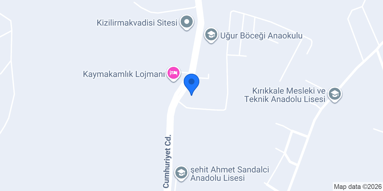 Yahşiyan İlçe Müftülüğü konumu