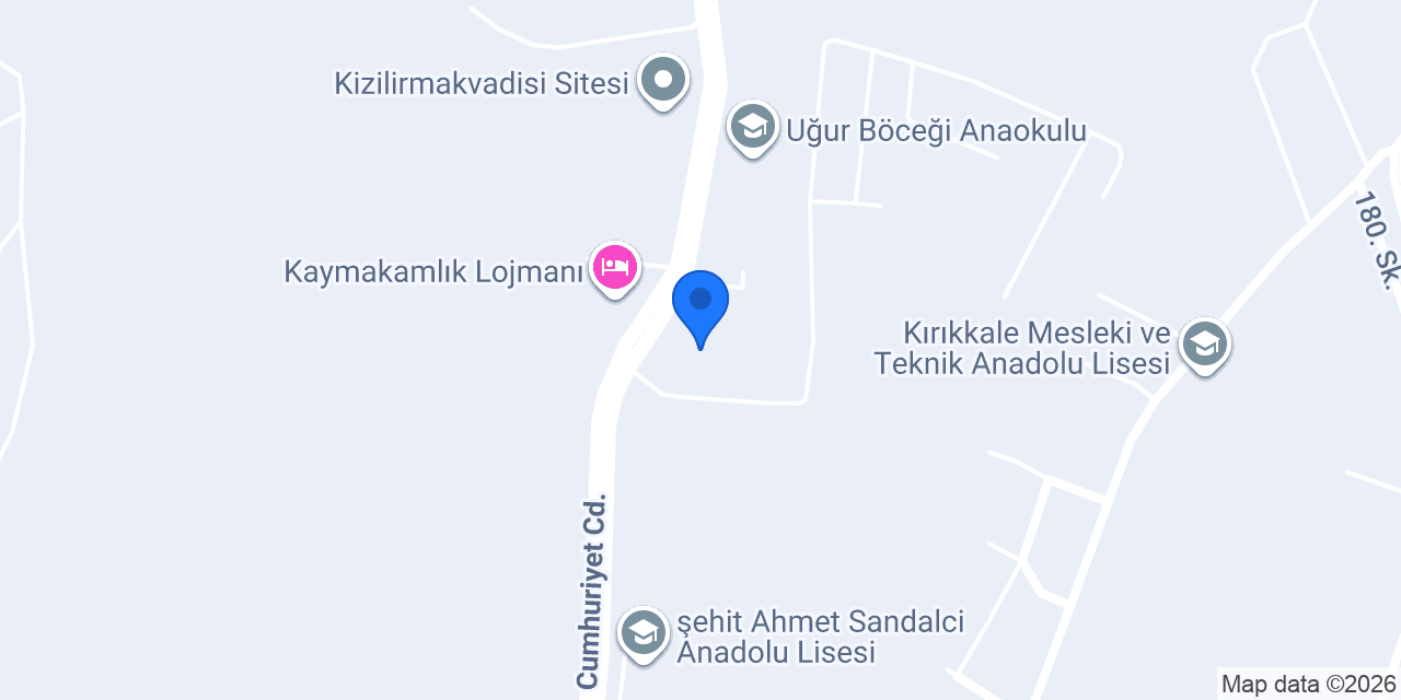 Yahşihan İlçe Nüfus Müdürlüğü konumu