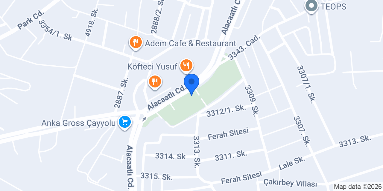 360 FİT Çayyolu konumu