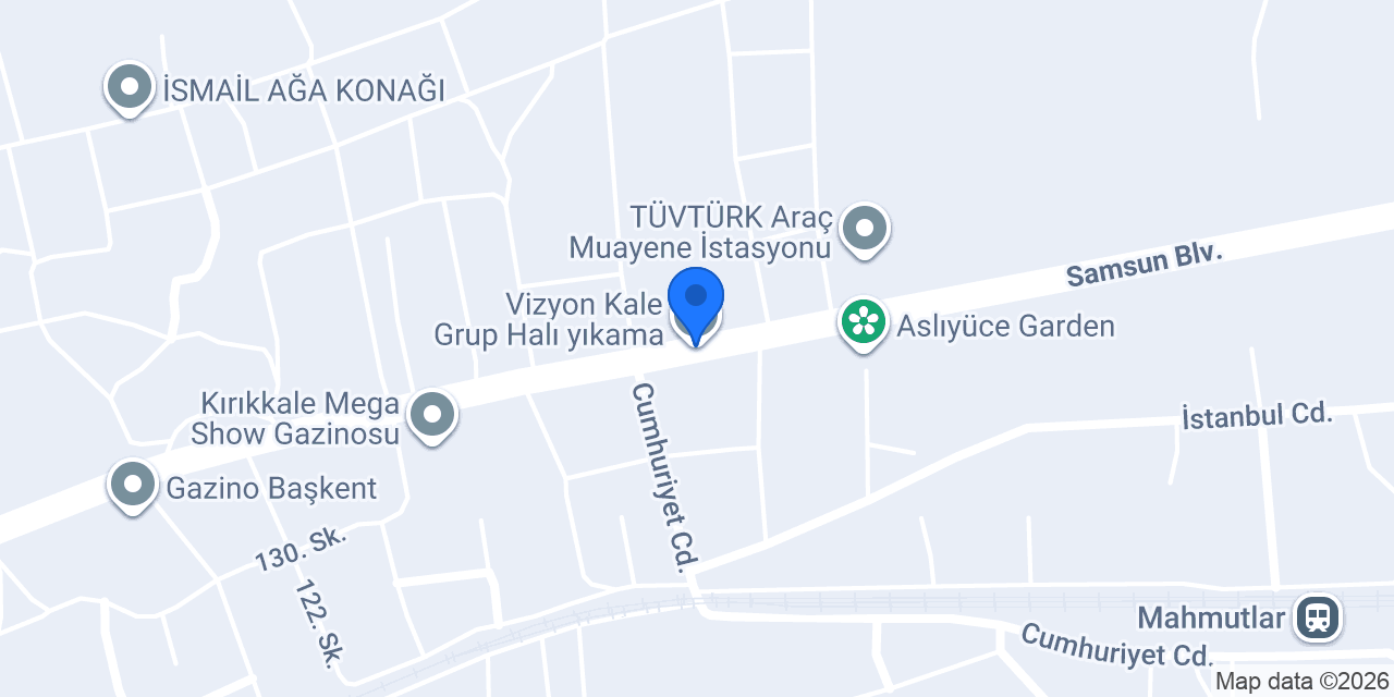 Vizyon Kale Grup Halı yıkama konumu