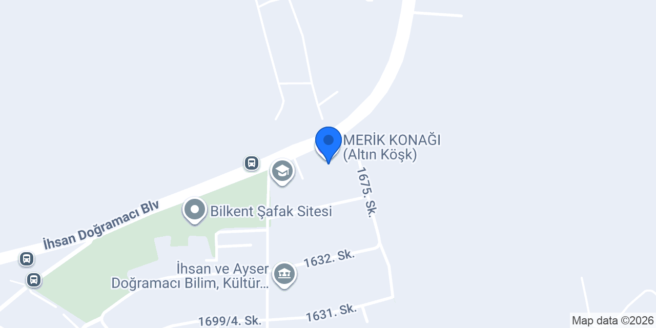 MERİK KONAĞI (Altın Köşk) konumu
