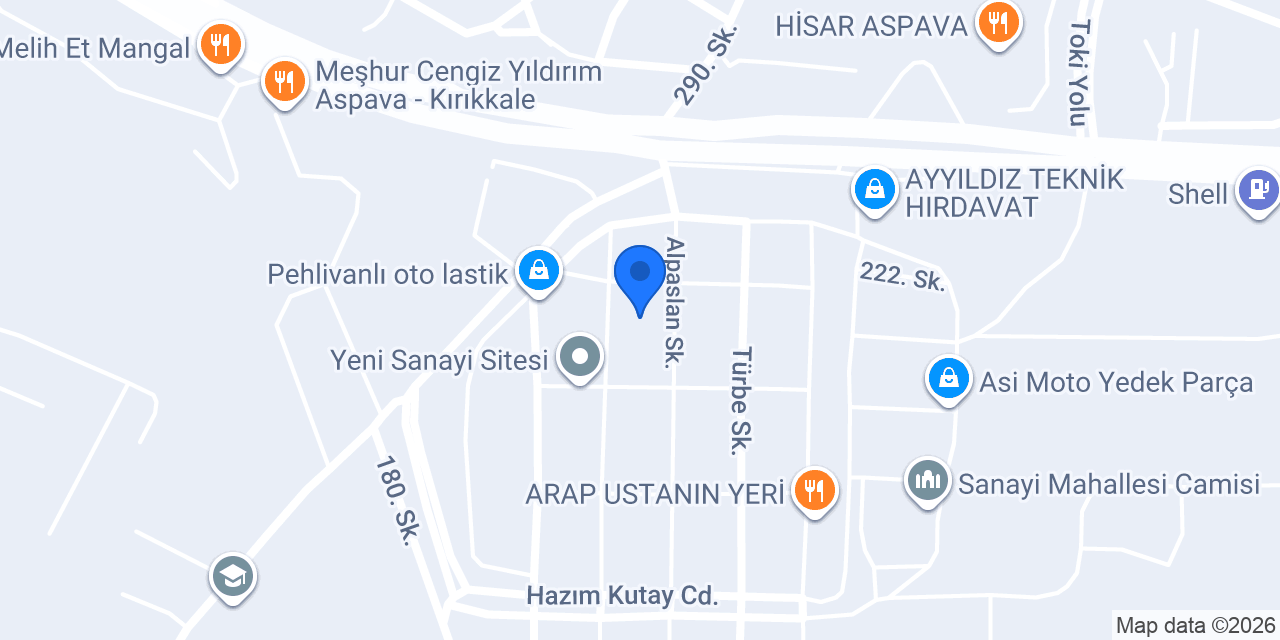 Çağdaş Pompa konumu