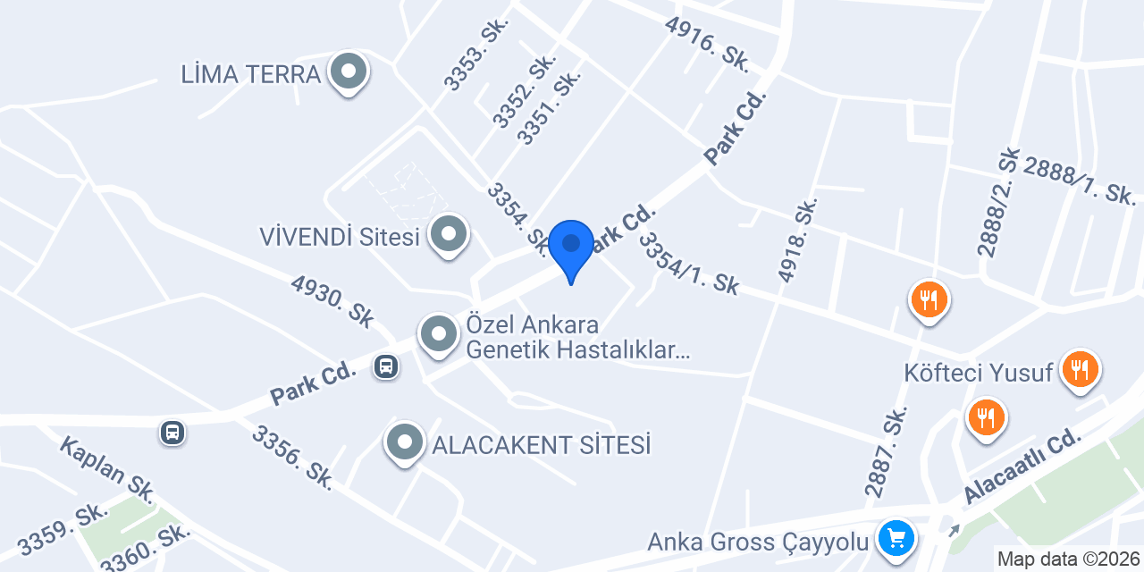 Arda Tasarım Çayyolu Şubesi konumu