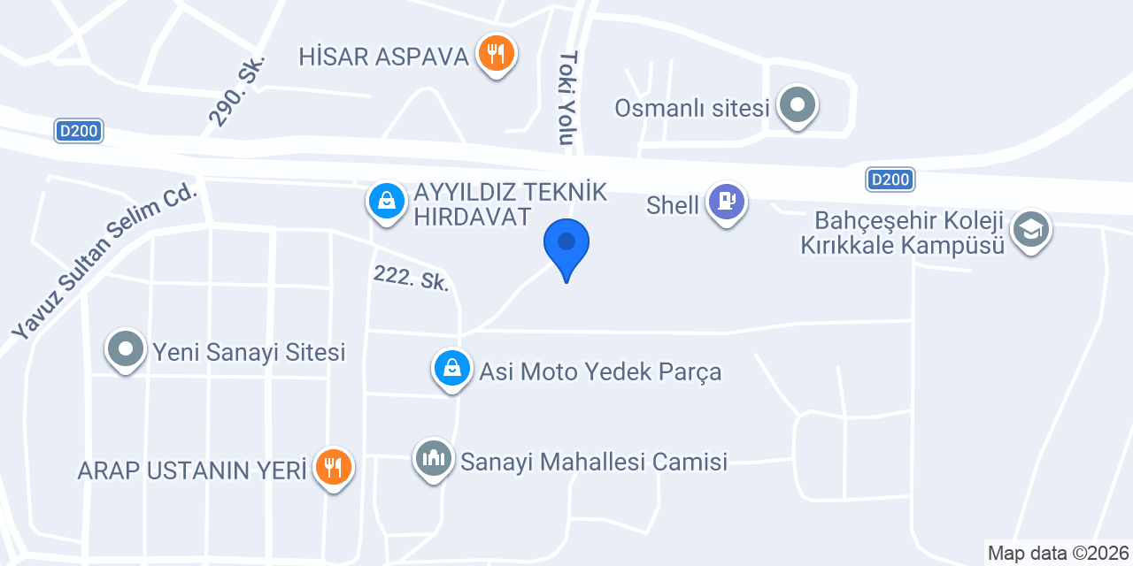 Has Kale Yapı Malzemeleri konumu