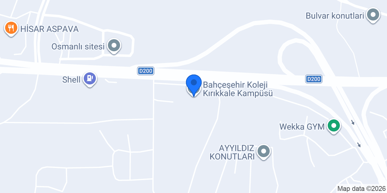 Bahçeşehir Koleji Kırıkkale Kampüsü konumu
