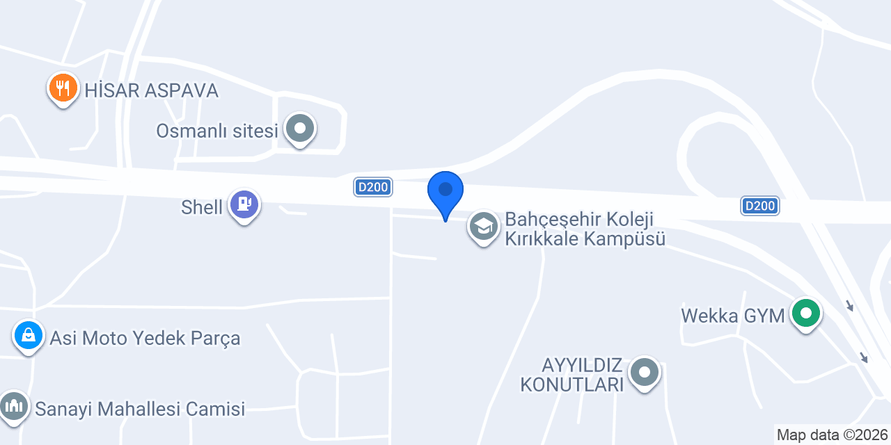 Kırıkkale Dek Koleji Lise konumu