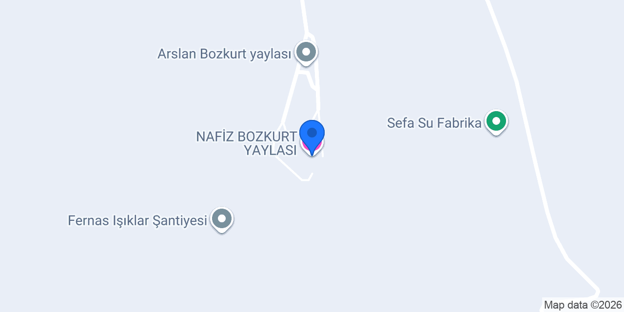 NAFİZ BOZKURT YAYLASI konumu