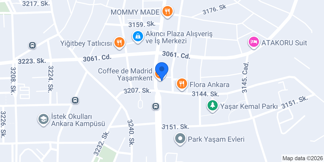 Coffee de Madrid Yaşamkent konumu