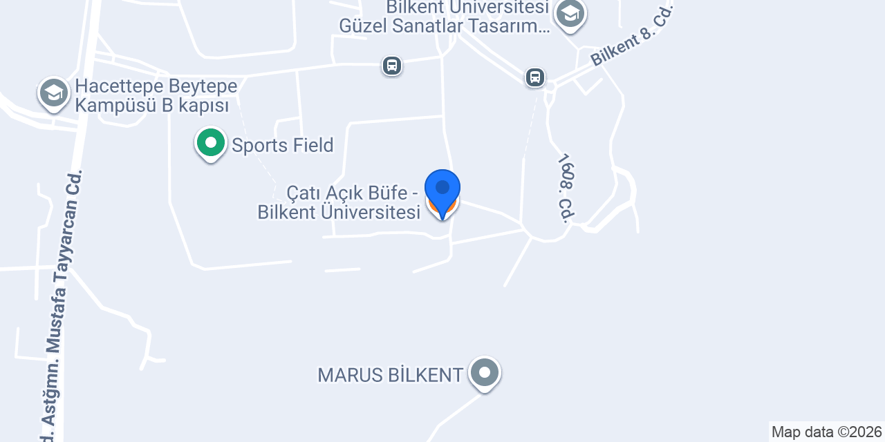 Çatı Açık Büfe - Bilkent Üniversitesi konumu