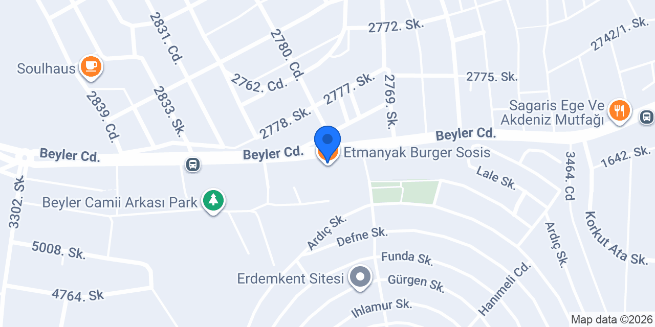Etmanyak Burger Sosis konumu