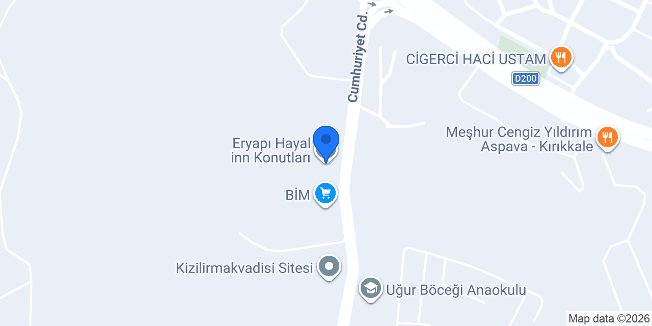 Eryapı Hayal inn Konutları konumu
