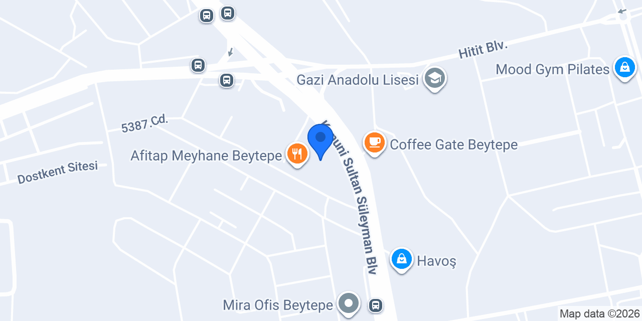 Nef Satış Ofisi Çayyolu konumu
