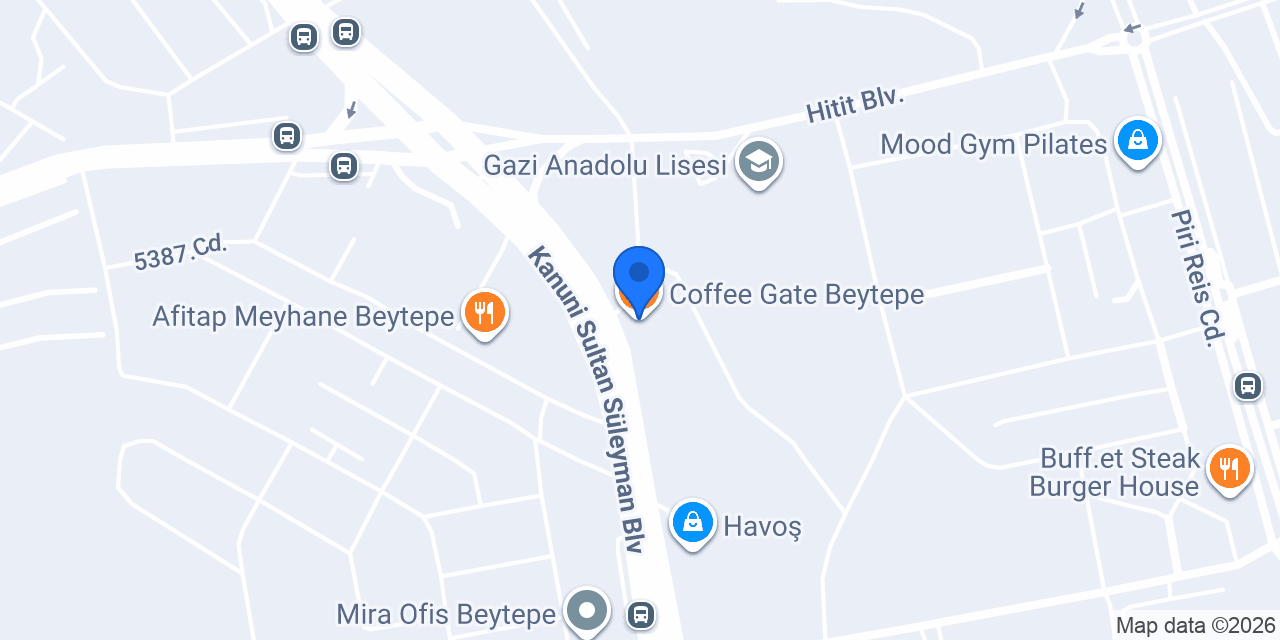 Coffee Gate Beytepe konumu